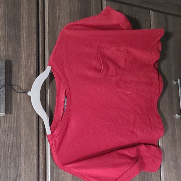 Tops - Shein maroon crop top, size M